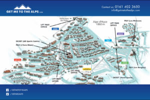 Picture of Alpe d'Huez village map