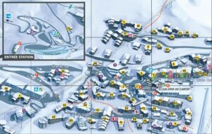 An image of the Val Thorens village map